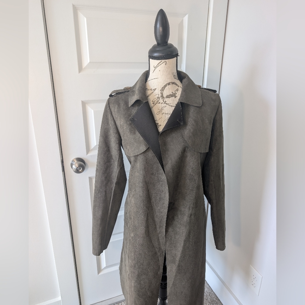 fab'rik Olive Green Trench Coat size S